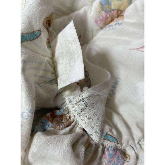 Vintage Quiltex Beatrix Potter Peter Rabbit Duck Baby Blanket Crib Comforter - Picture 8 of 8